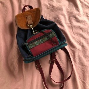 Small vintage backpack